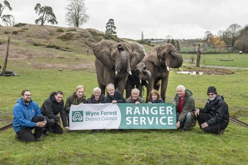 Wyre Forest Volunteers & Elephants 2